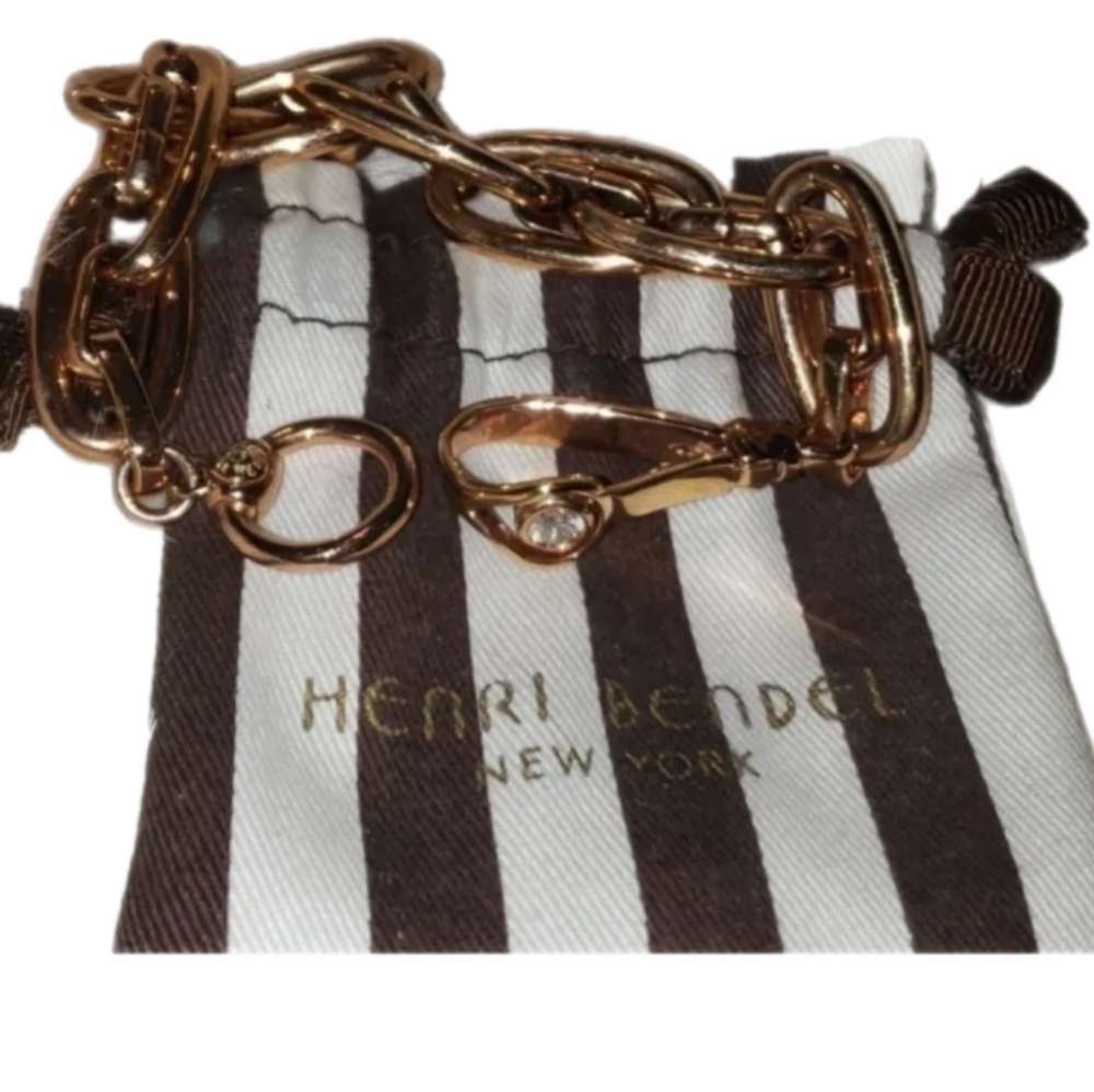 Henry Bendel Link Bracelet in rose gold